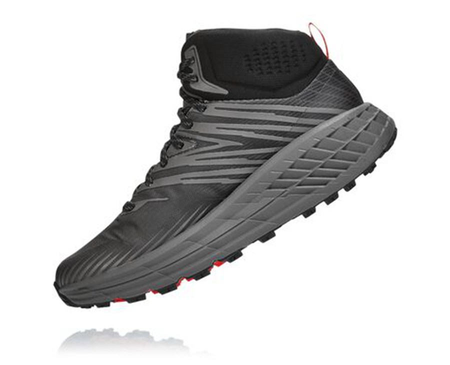 Tenis Trail Hoka One One Masculino Pretas - Speedgoat Mid Gore-Tex 2 - 065-RBWAVK